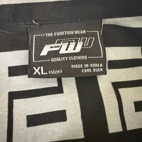 The Funktion Wear Men's Button Down Short Sleeve Shirt XL Classic Soft Hipster - Picture 3 of 11